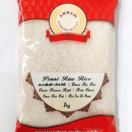 Annam Ponni Raw Rice 5kg [4x 5kg]