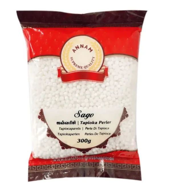 Annam Tapioca Sabudana Small 500g - [20 X 500g]