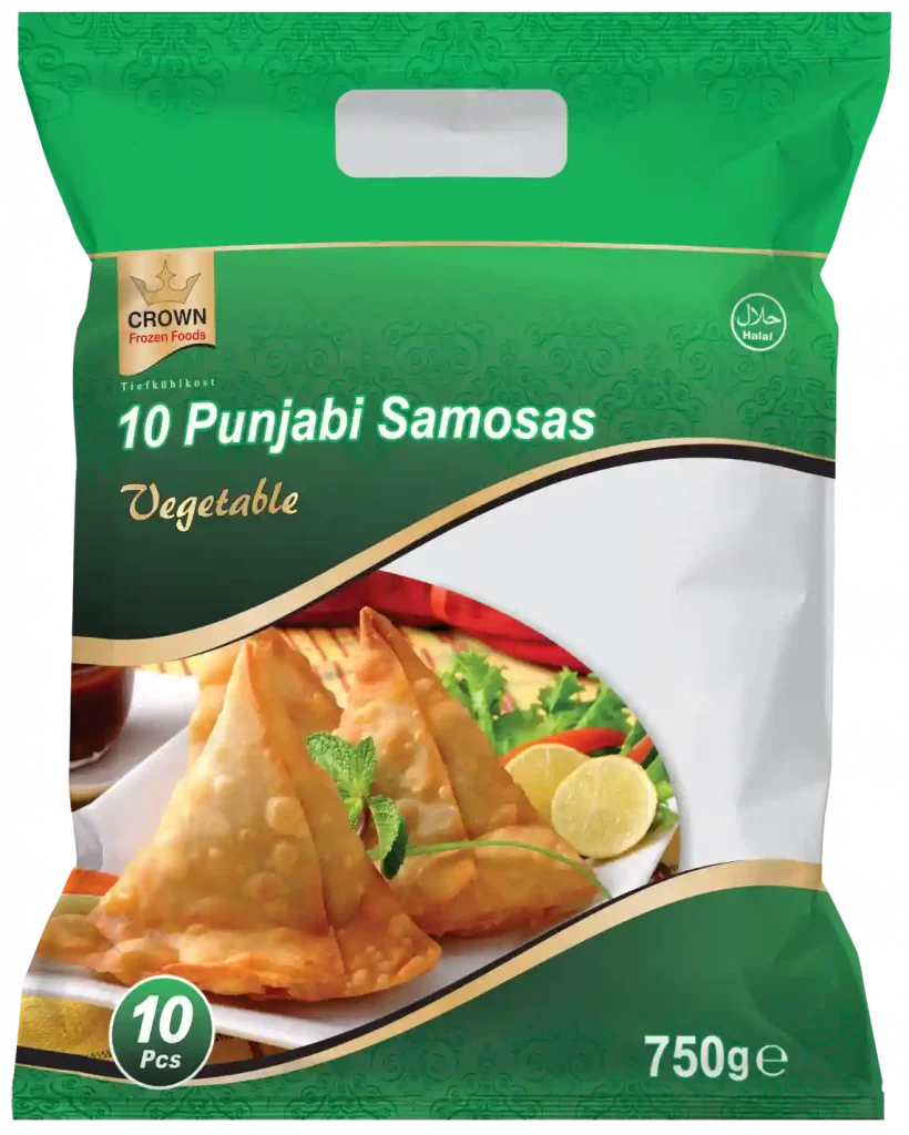 Crown Punjabi Veg Samosa [10 pc X 10 ]