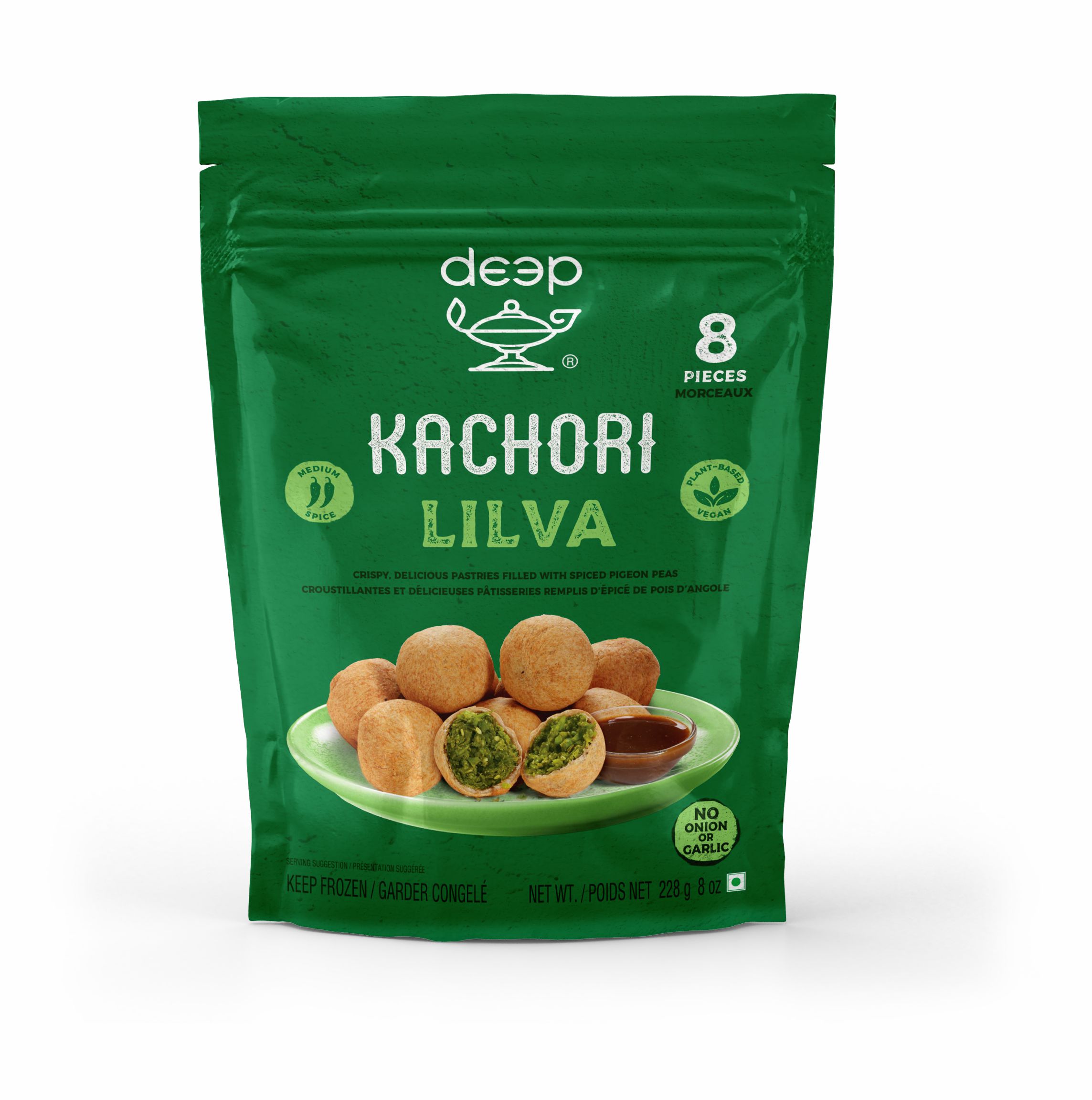 DEEP FRZ LILVA KACHORI 8 PIECES [ 230 gm X 18 ]