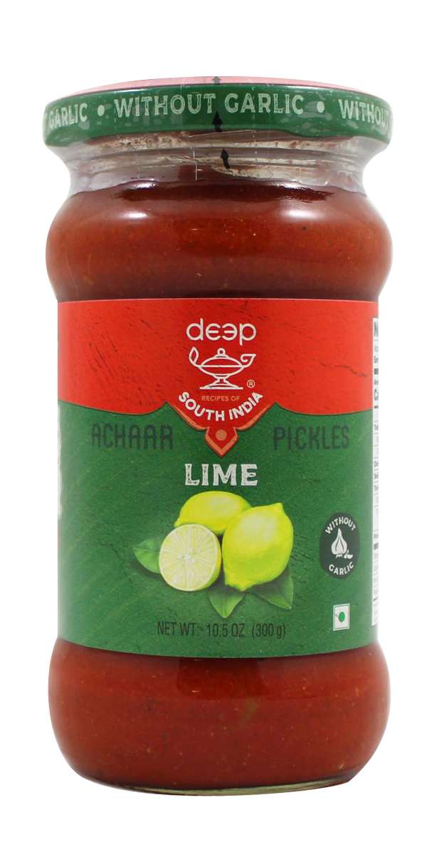 DEEP LIME PICKLE W/O GARLIC [ 300 gm X 12 Pack]