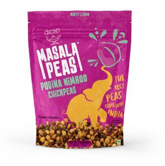 DEEP MASALA PEAS - PUDINA NIMBOO CHICKPEAS [227 gm X 18 Pack]