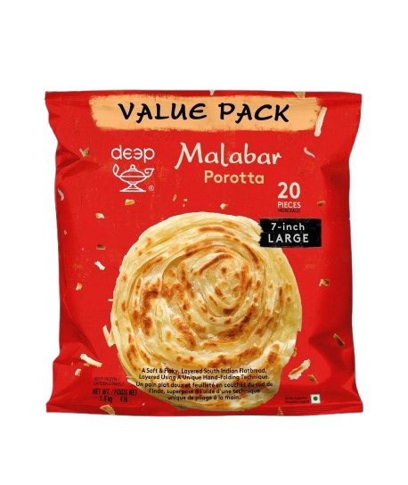 Deep Frz Large Malabar Poratta 20 Pcs. (1.84kg X 8)
