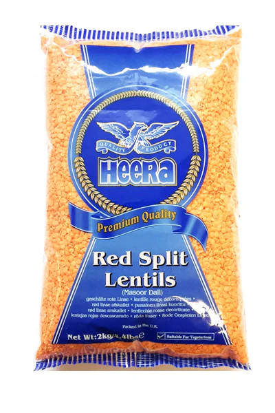 Heera Red Split Lentils 2kg [ 6 X 2kg]